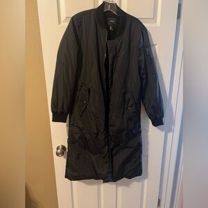 NWOT Forever 21 Black Puffer Coat